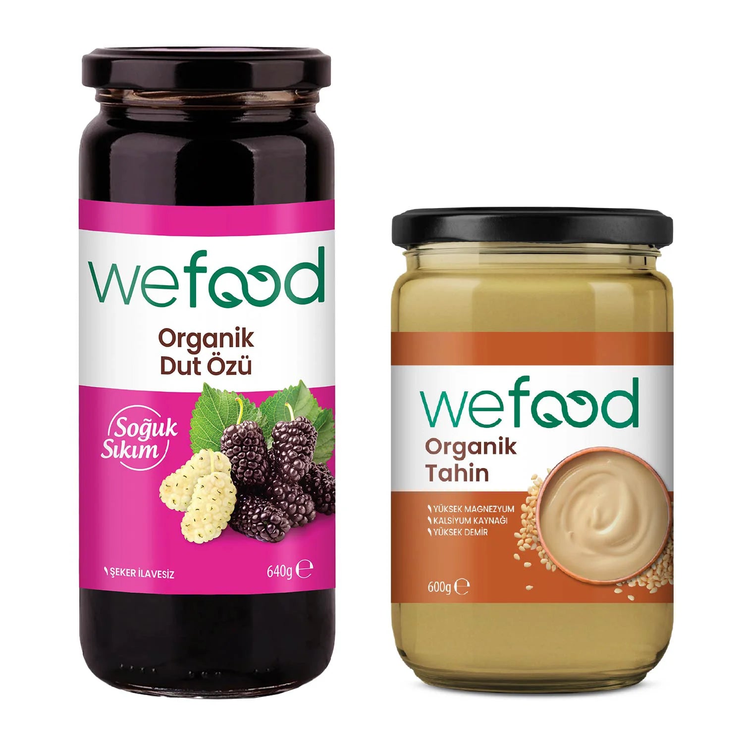 Wefood Organik Tahin 600 gr + Wefood Organik Dut Özü 640 gr